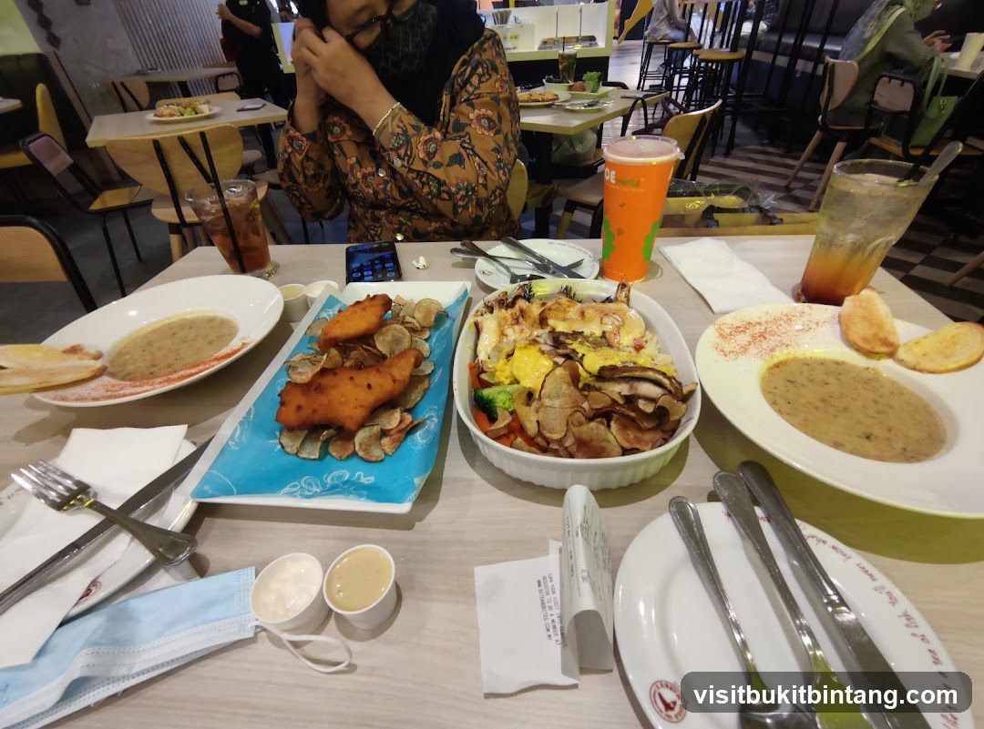 Diners Enjoying a Meal