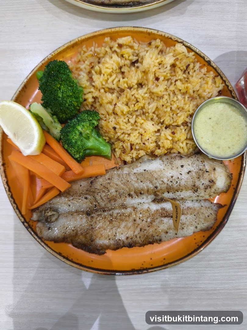 Fish with Rice and Vegetables