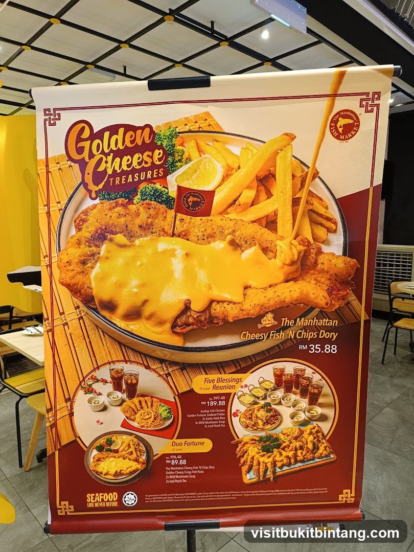 Golden Cheese Treasures Menu
