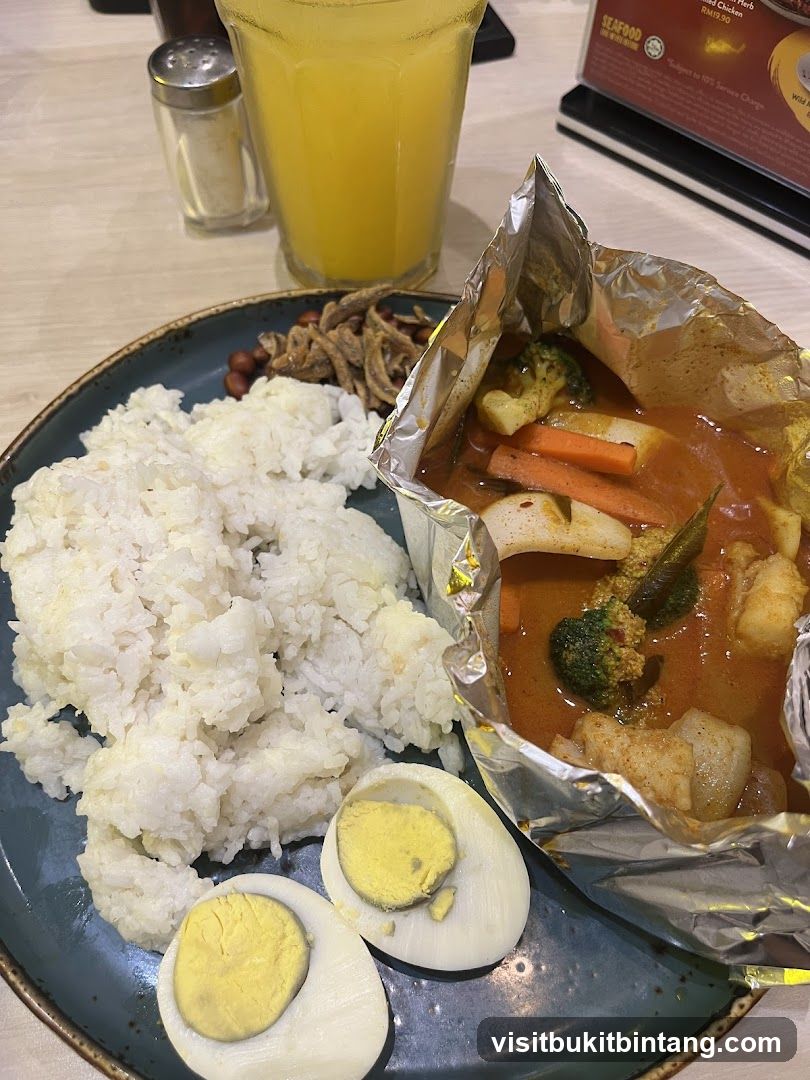 Meal with Rice and Curry