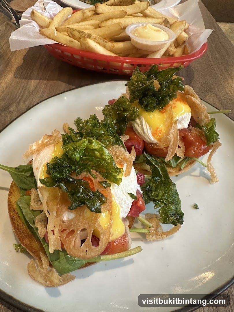 Eggs Benedict with Fries