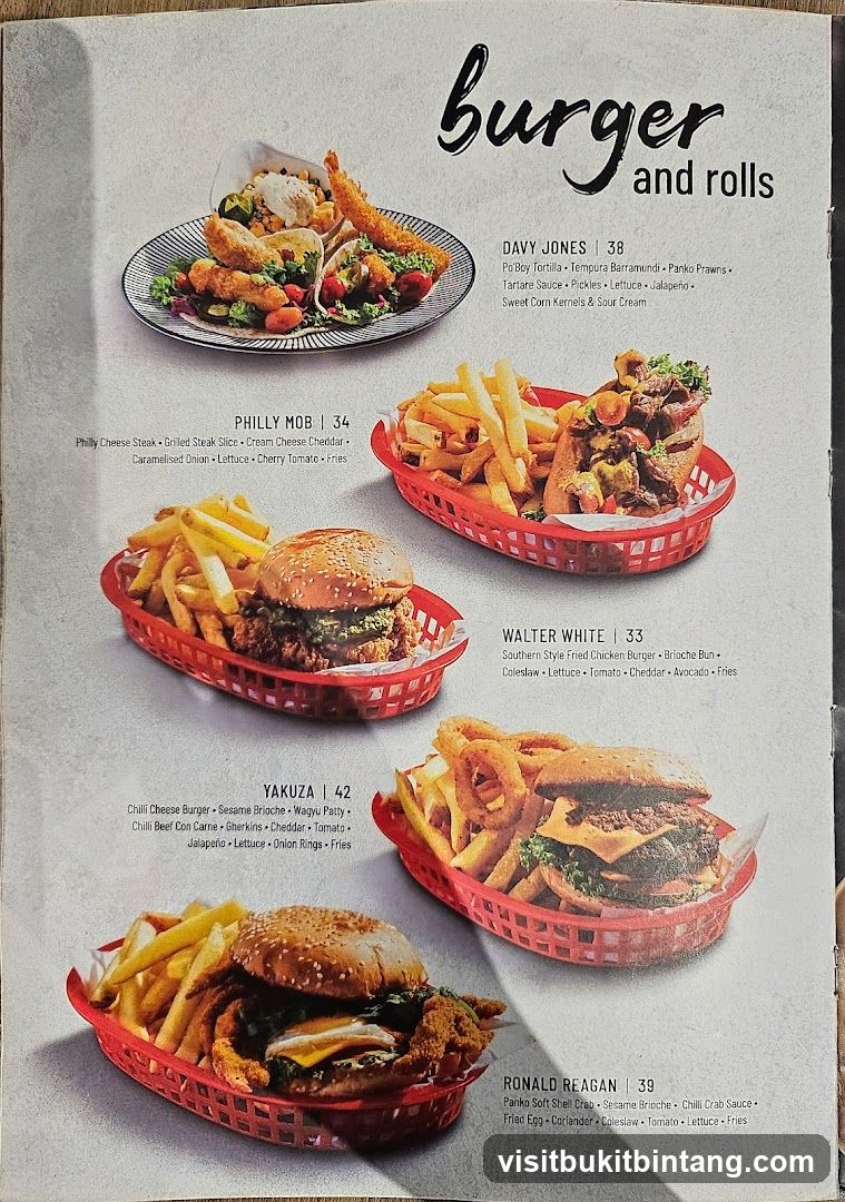 burger and rolls