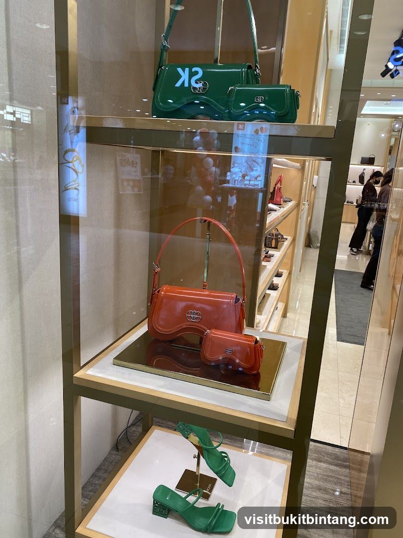 Handbags and Shoes Display