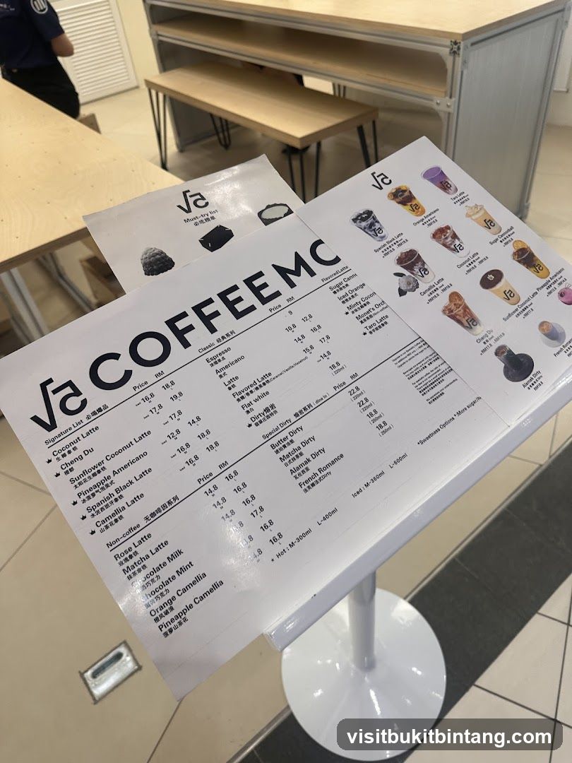 Va COFFEE MC Menu