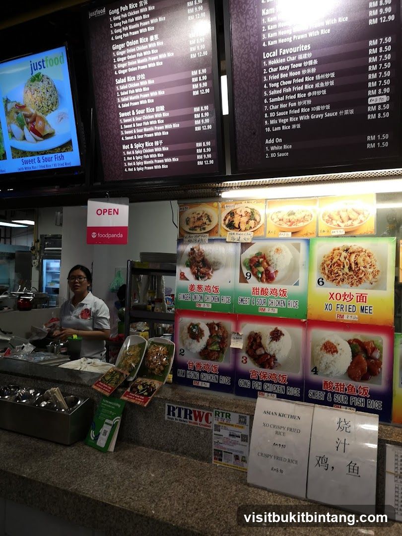 Food Stall Menu and Display