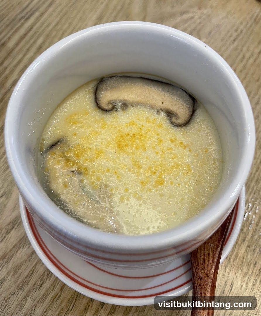 Steamed Egg Custard with Mushroom