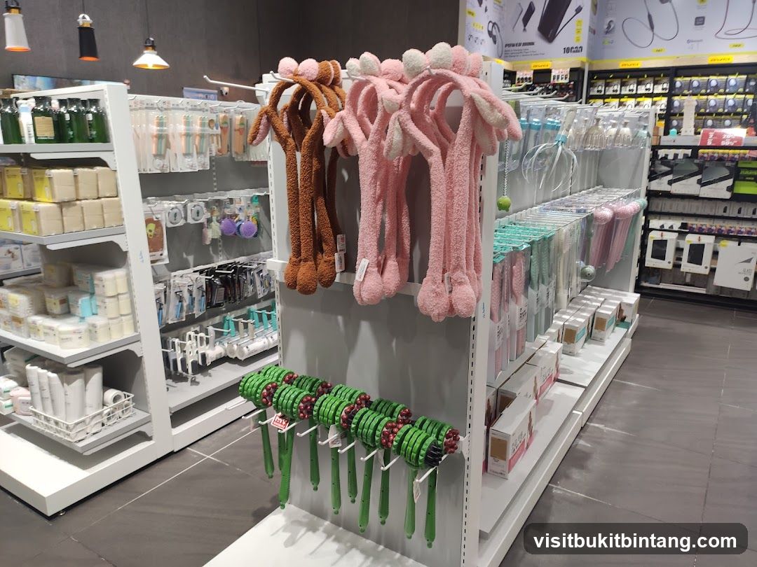Store Display of Accessories and Personal Care Items