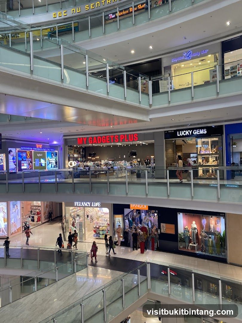 Mall Interior with Shops