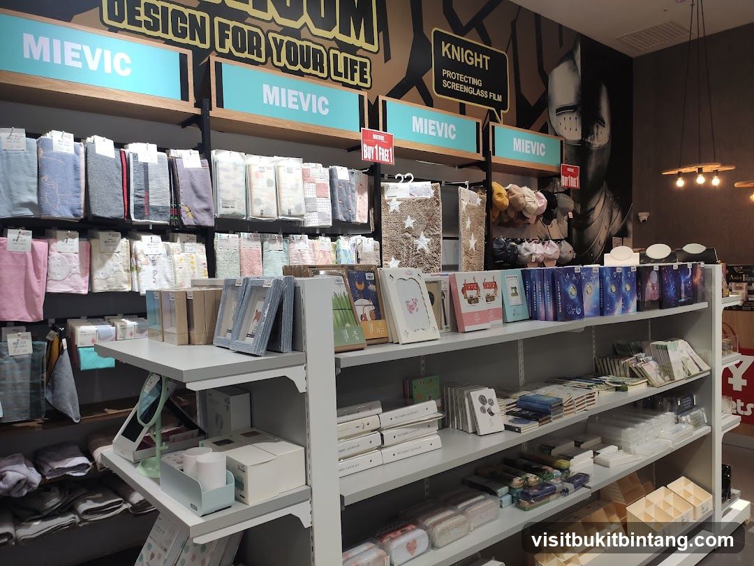 Store Interior with Shelves of Merchandise