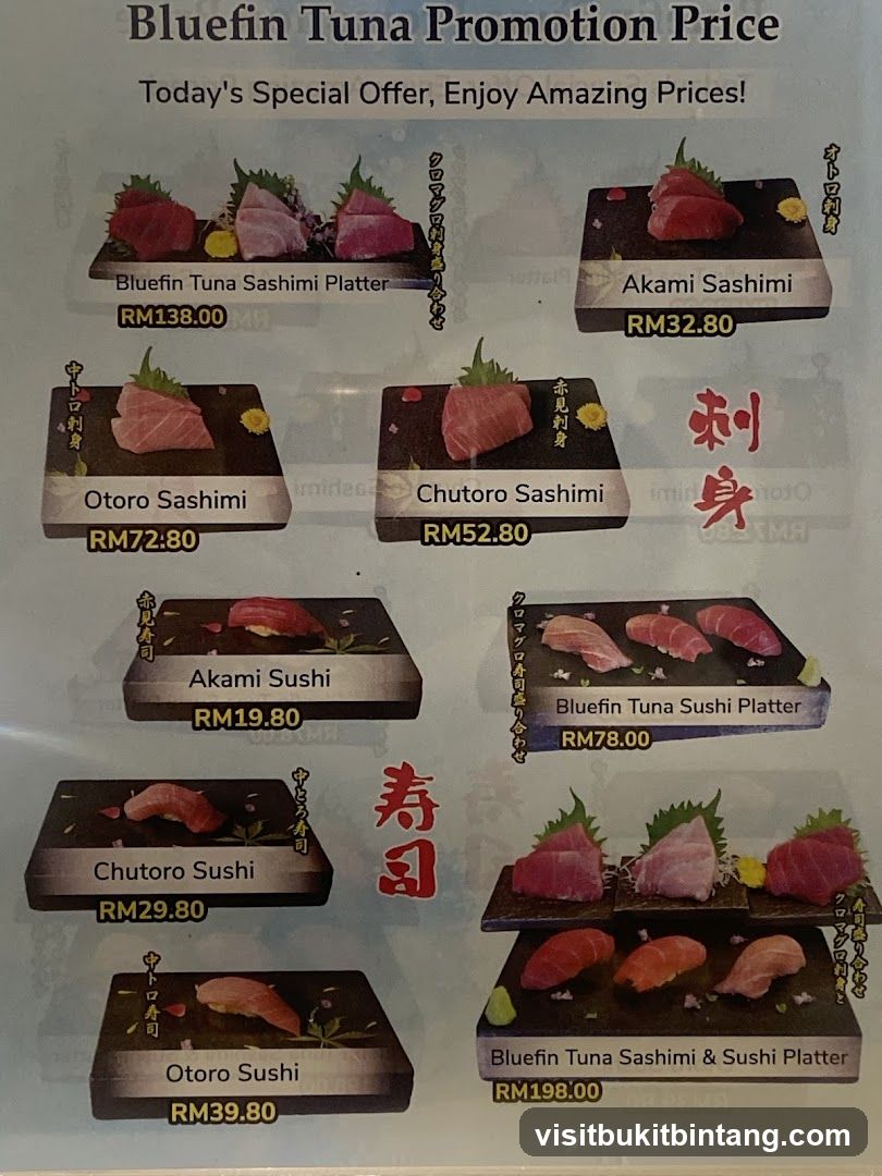Bluefin Tuna Promotion Price