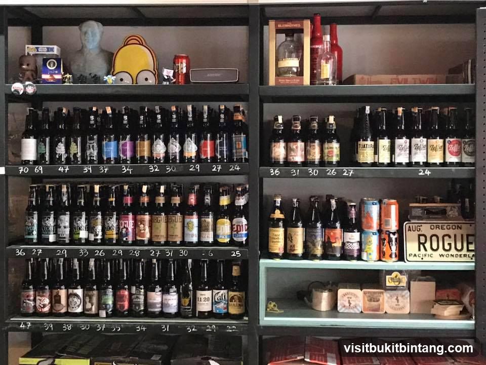 Bottles and Cans on Shelves