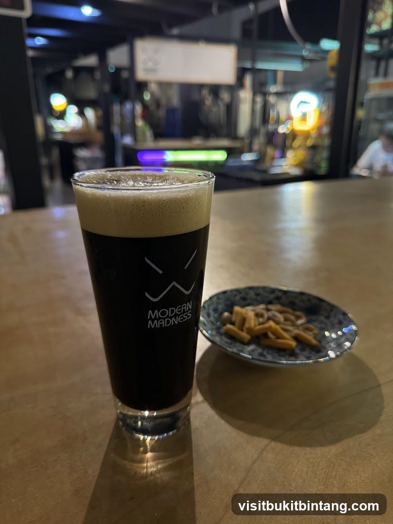 Beer and Snacks at a Bar