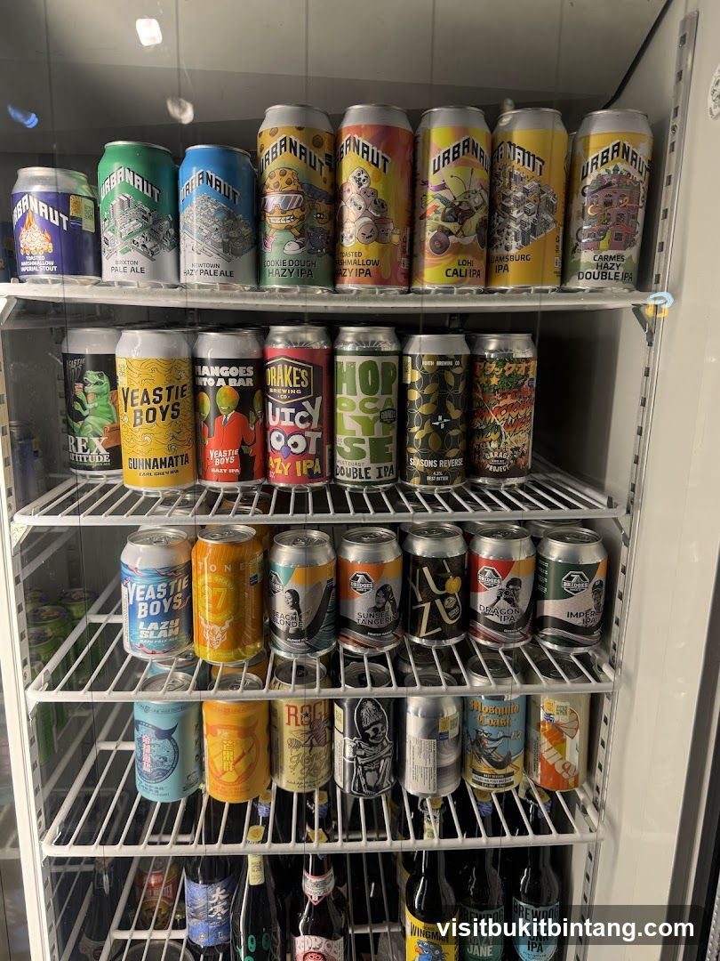 Refrigerated display of canned beverages