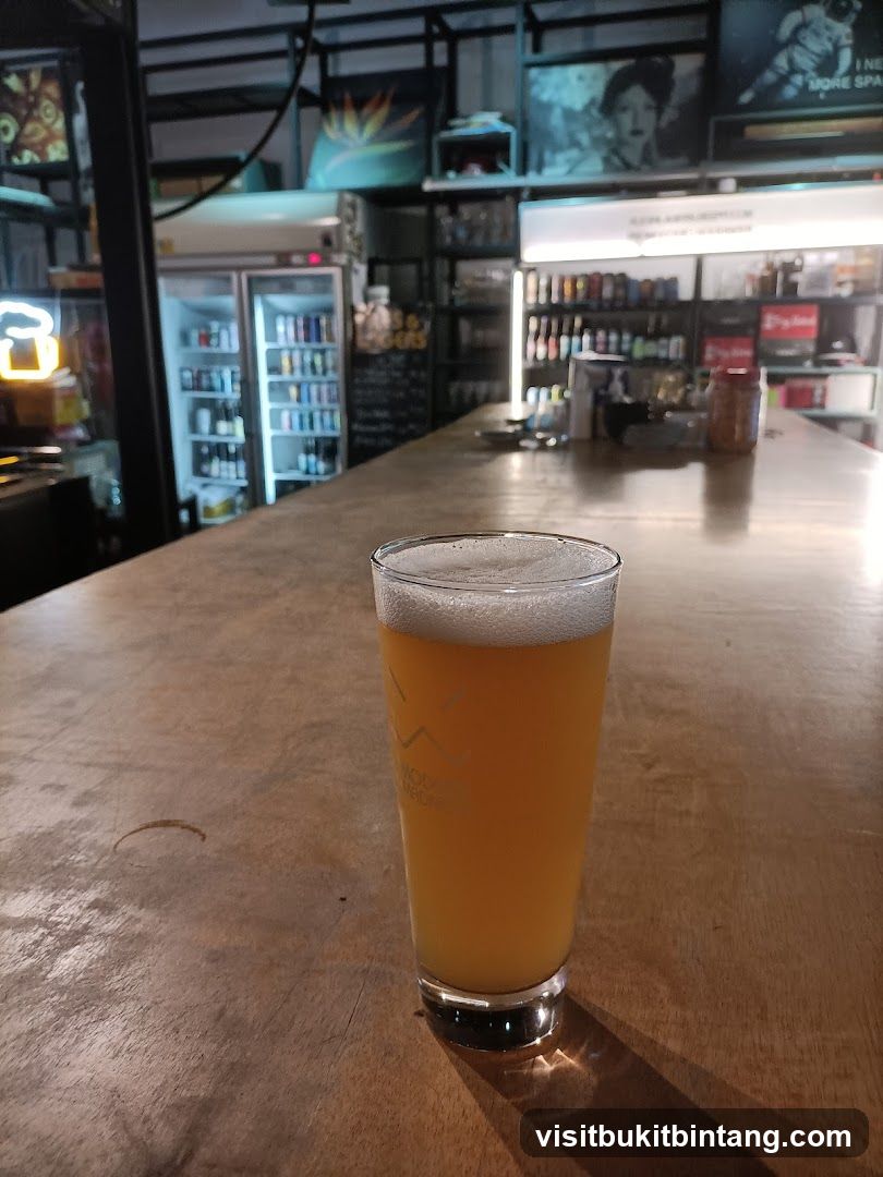 Beer on a Bar Counter