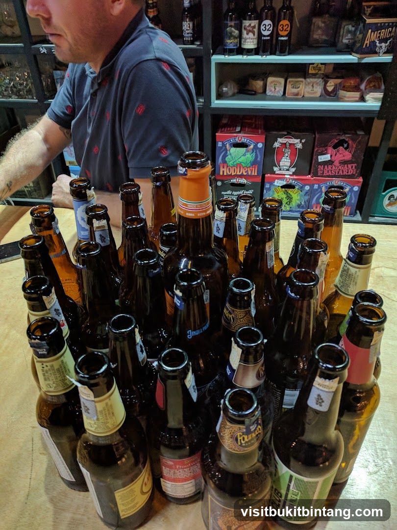 Beer Bottles on a Counter