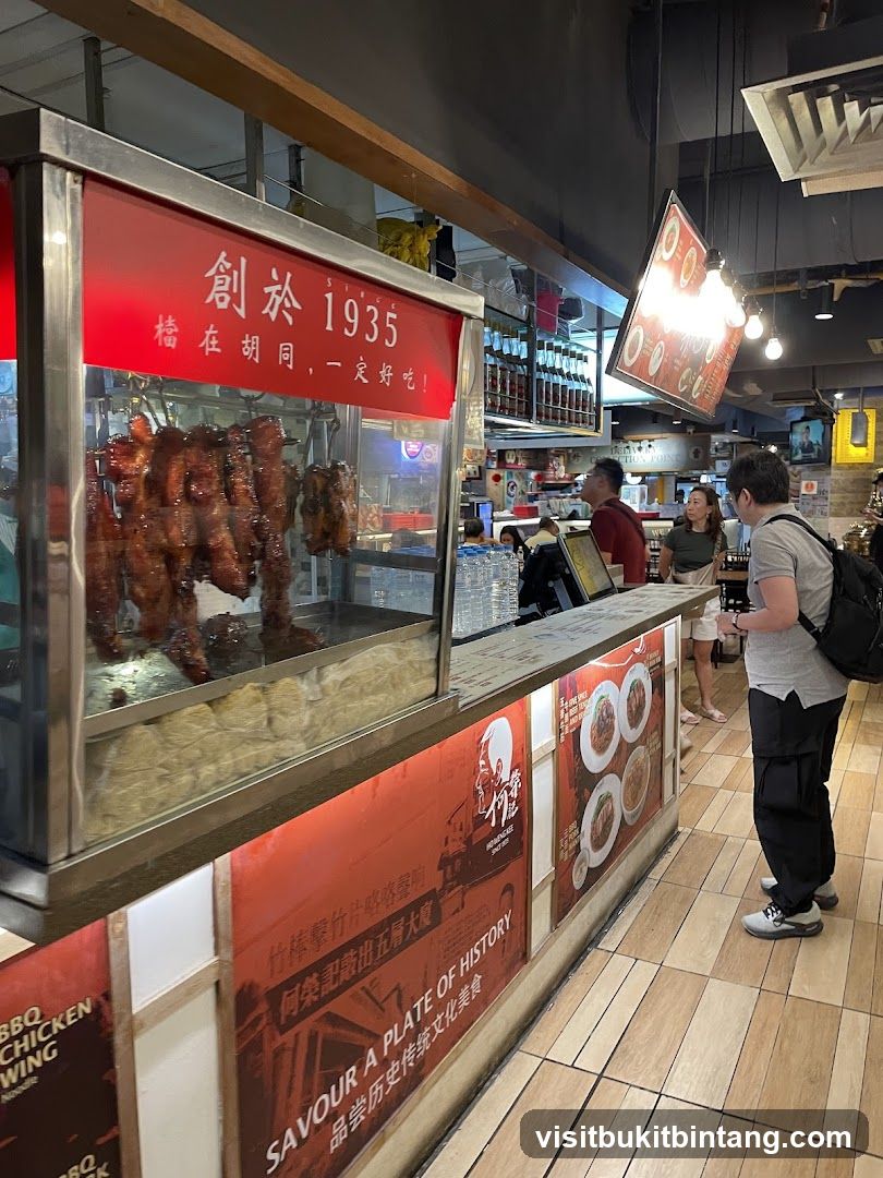 Restaurant Interior with Roasted Meats