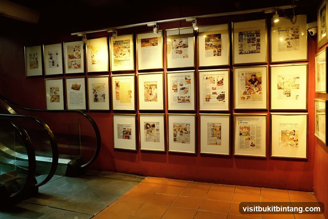 Framed Articles on Wall