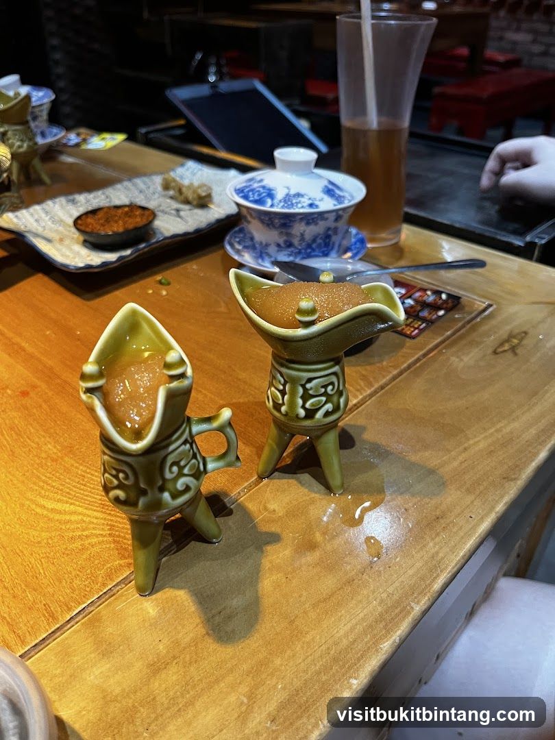 Table Setting with Food and Drink