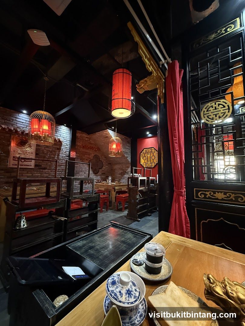 Restaurant Interior with Chinese Decor