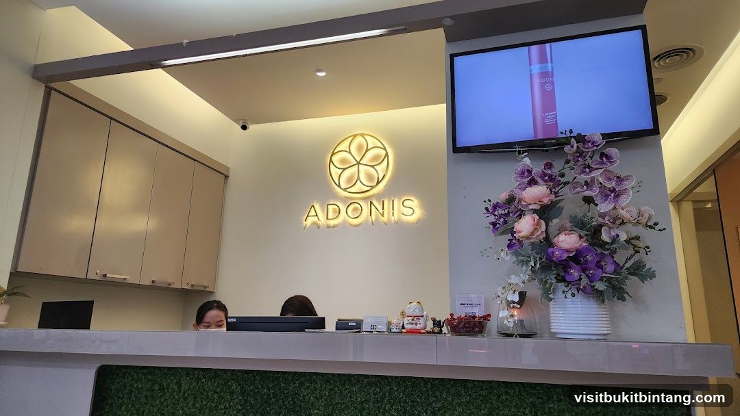 Reception Area with Adonis Logo