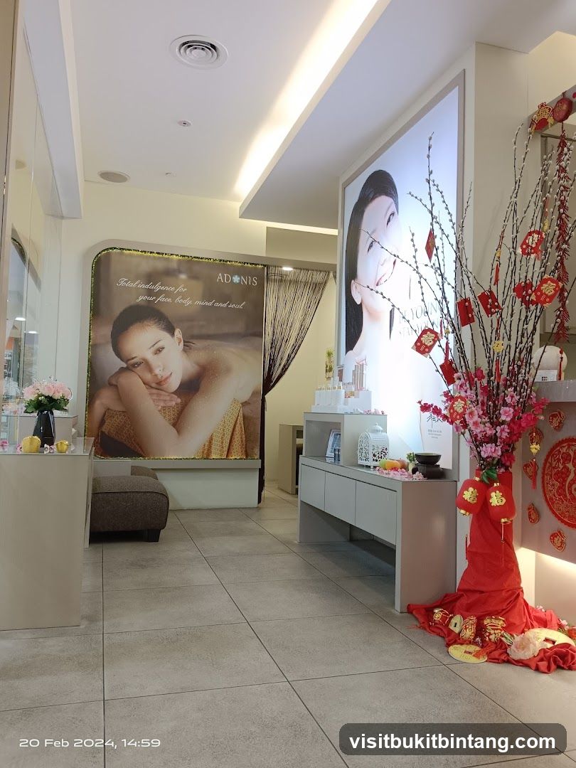 Spa Interior with Chinese New Year Decorations