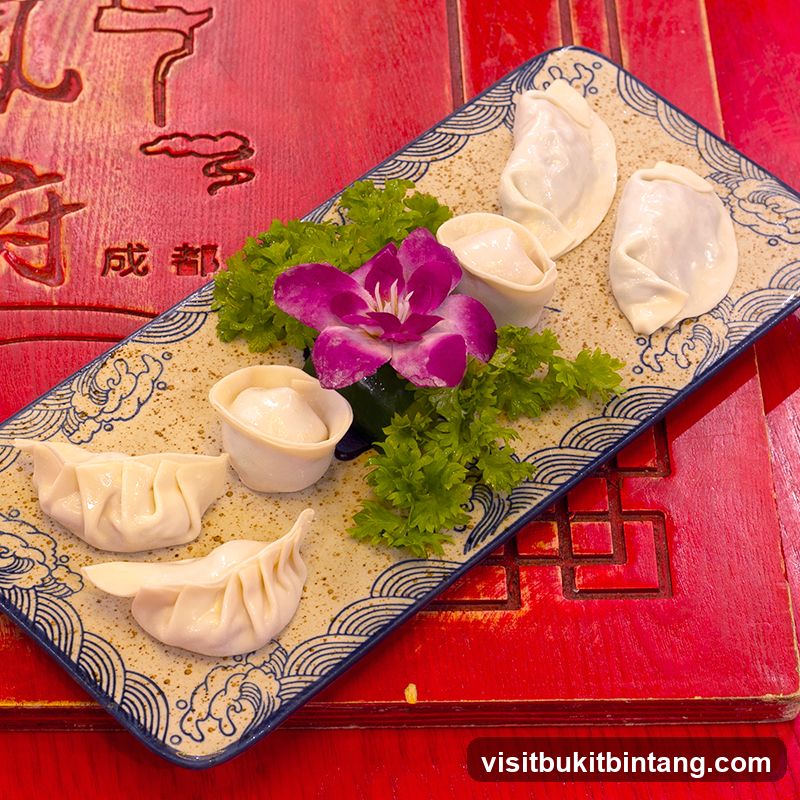 Dumplings on a Plate