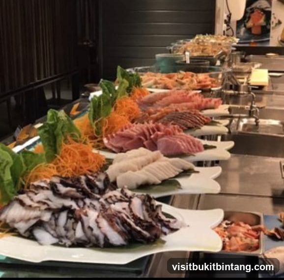 Sashimi Buffet Display