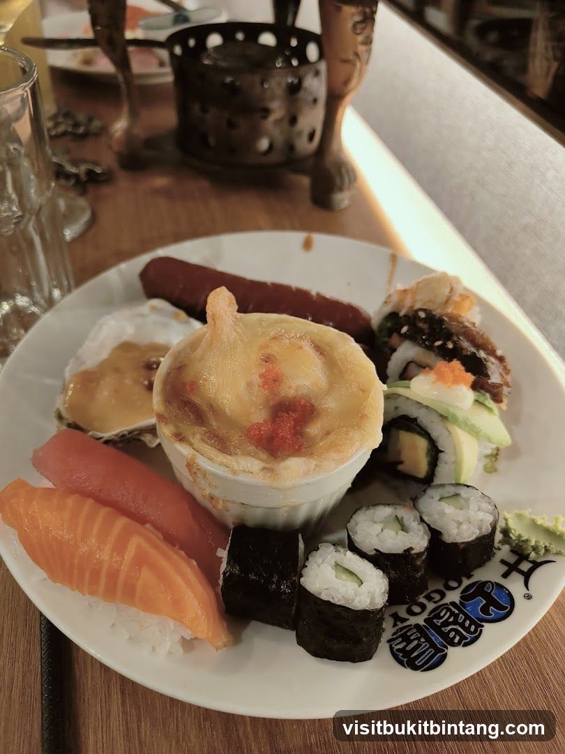 Assorted Sushi and Savory Dish