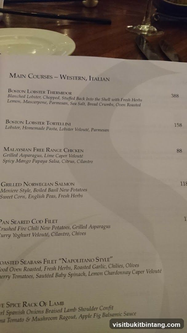 Main Courses - Western, Italian