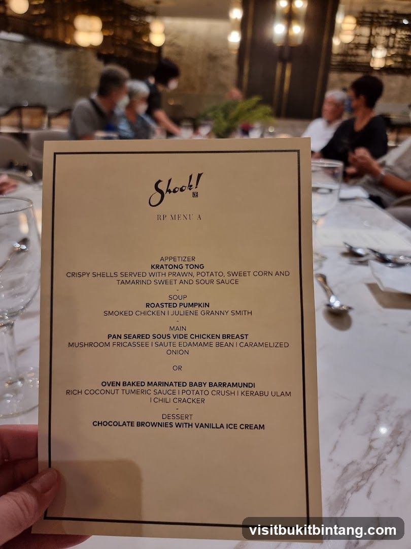 Shook! RP Menu A