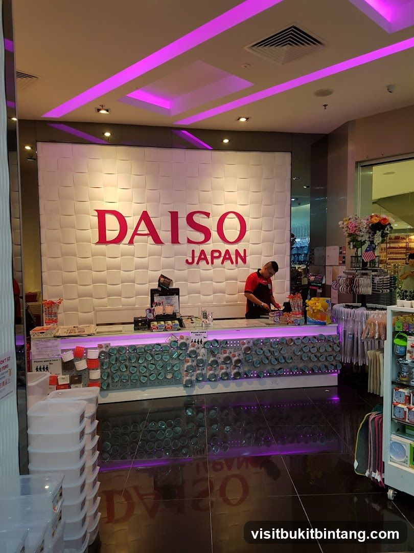 Daiso Japan Store Counter