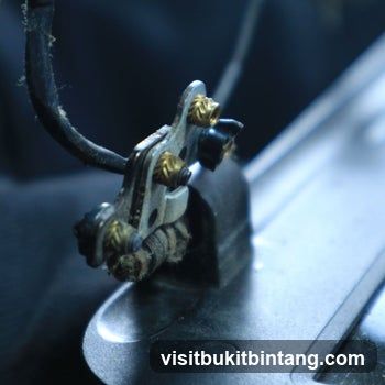 Close-up of electrical connection