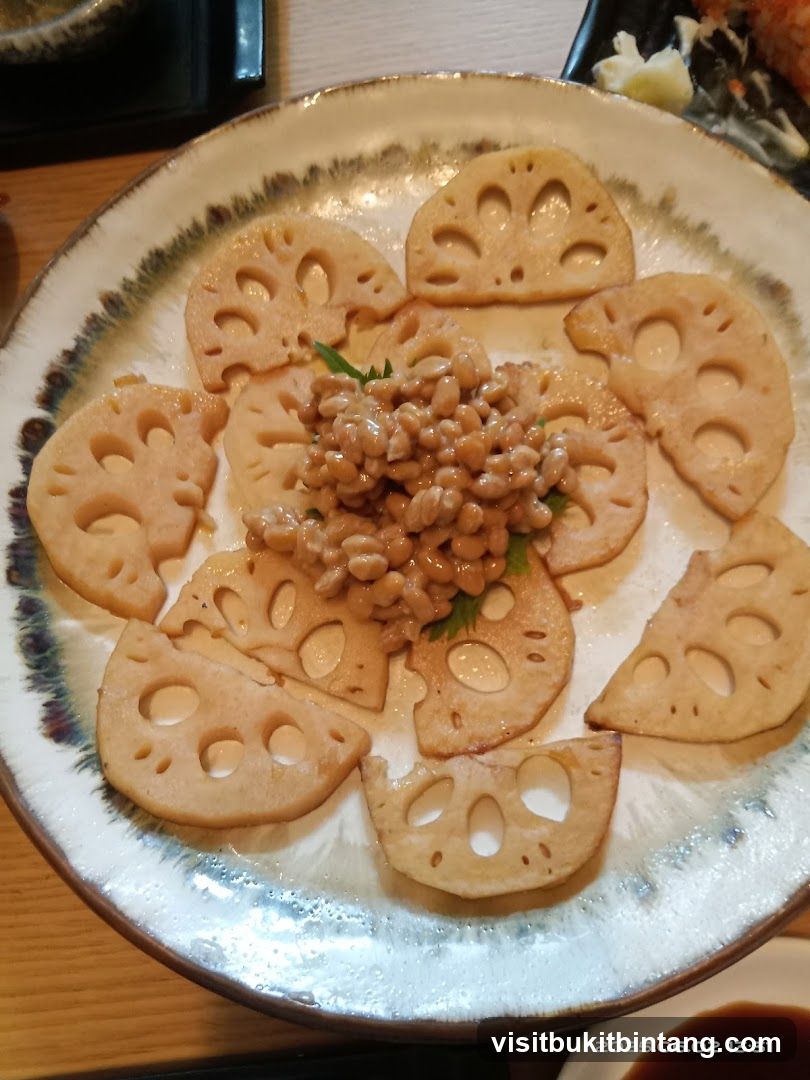 Natto with Lotus Root