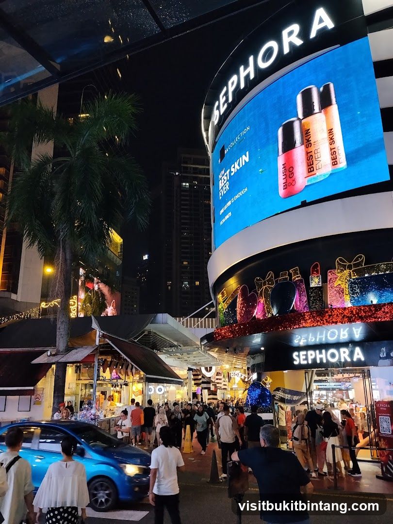 Sephora Storefront at Night