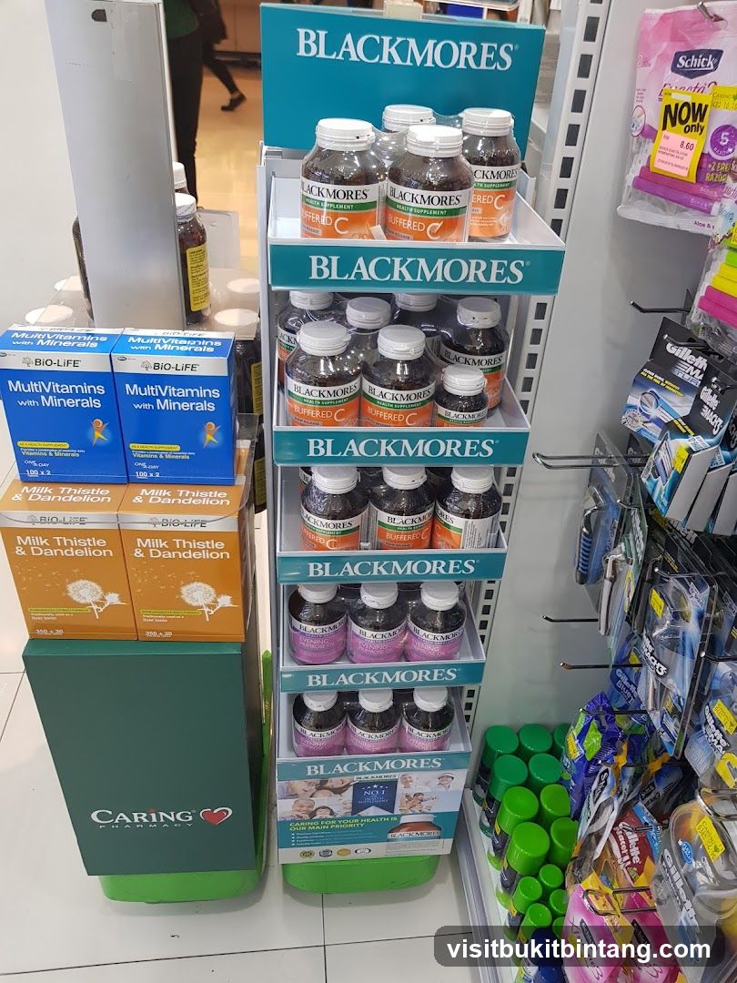 Blackmores Health Supplements Display