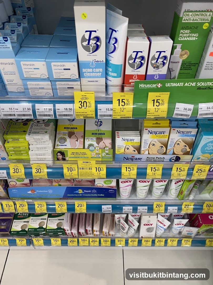Skincare Products on Shelves