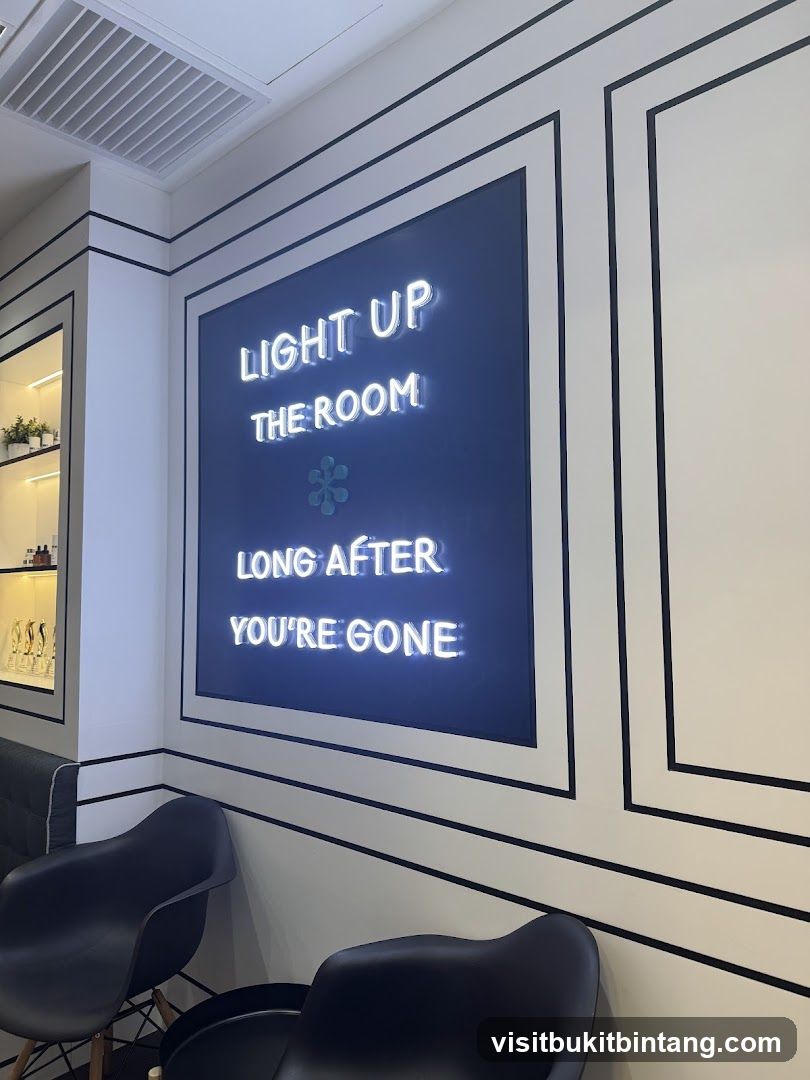 Neon Sign in Waiting Area
