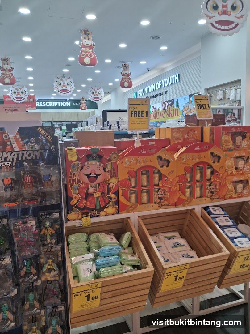 Store Display with Promotional Items
