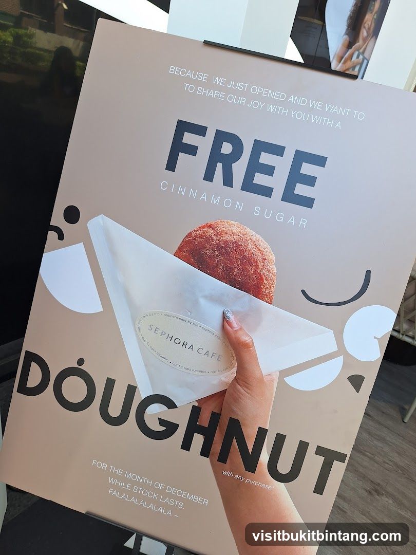 Sephora Cafe Free Doughnut Promotion