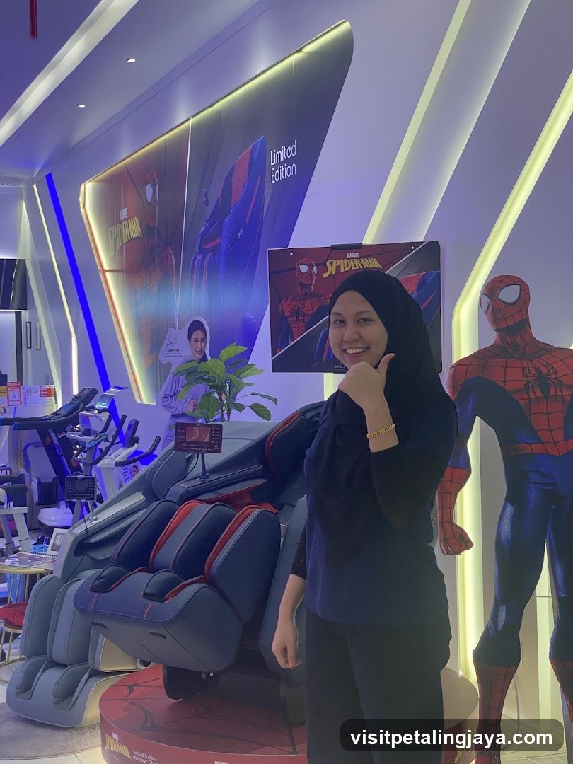 Spider-Man Themed Massage Chair Display