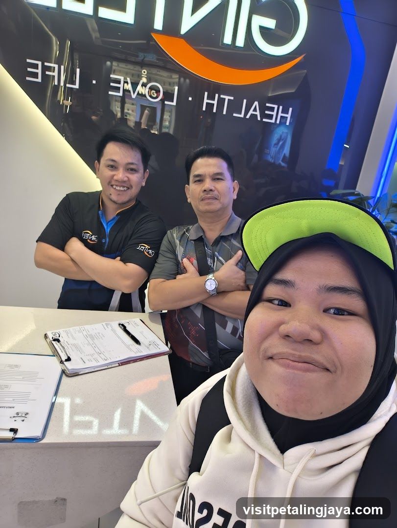 Staff and Customer at Reception Desk