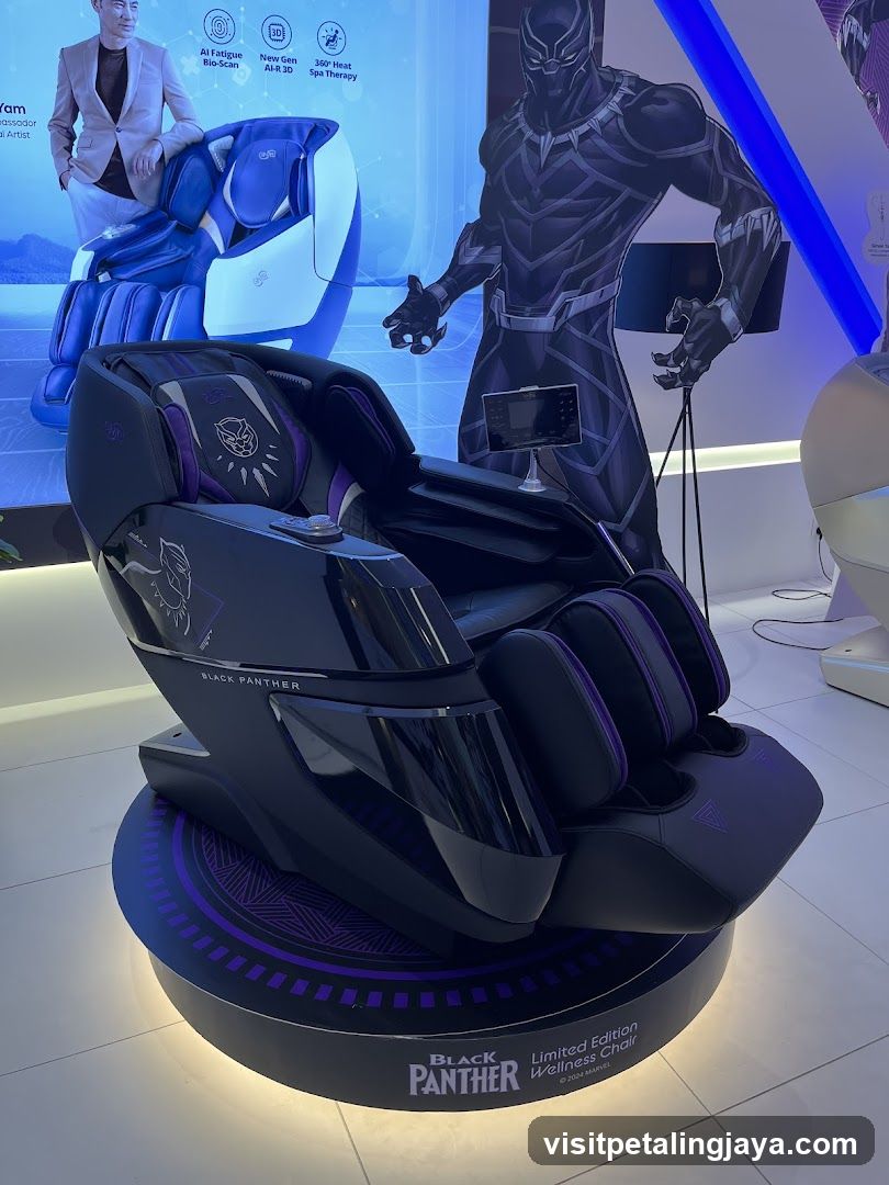 Black Panther Limited Edition Wellness Chair Display