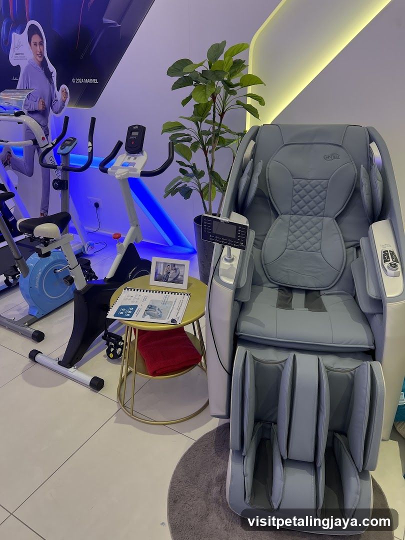 Massage Chair and Exercise Equipment Display
