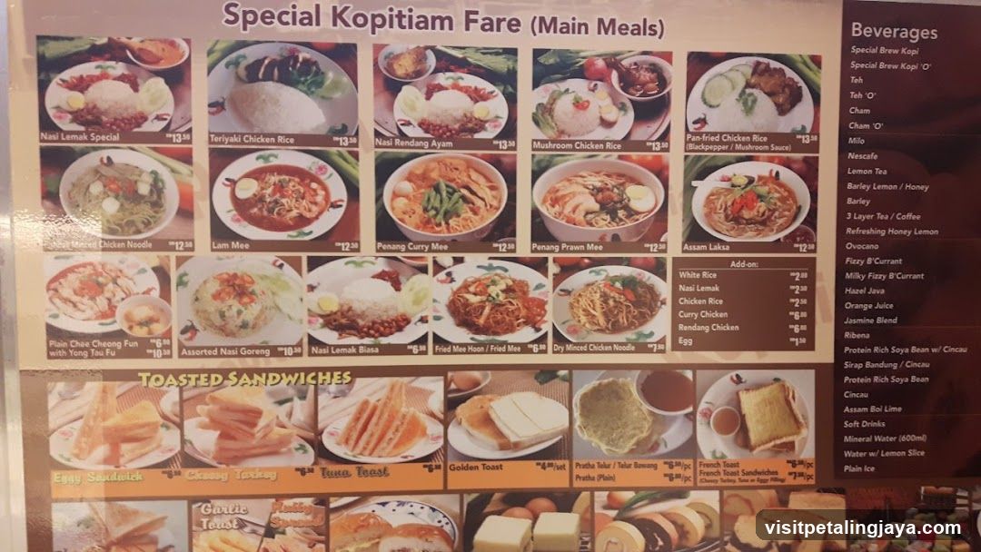 Special Kopitiam Fare (Main Meals)