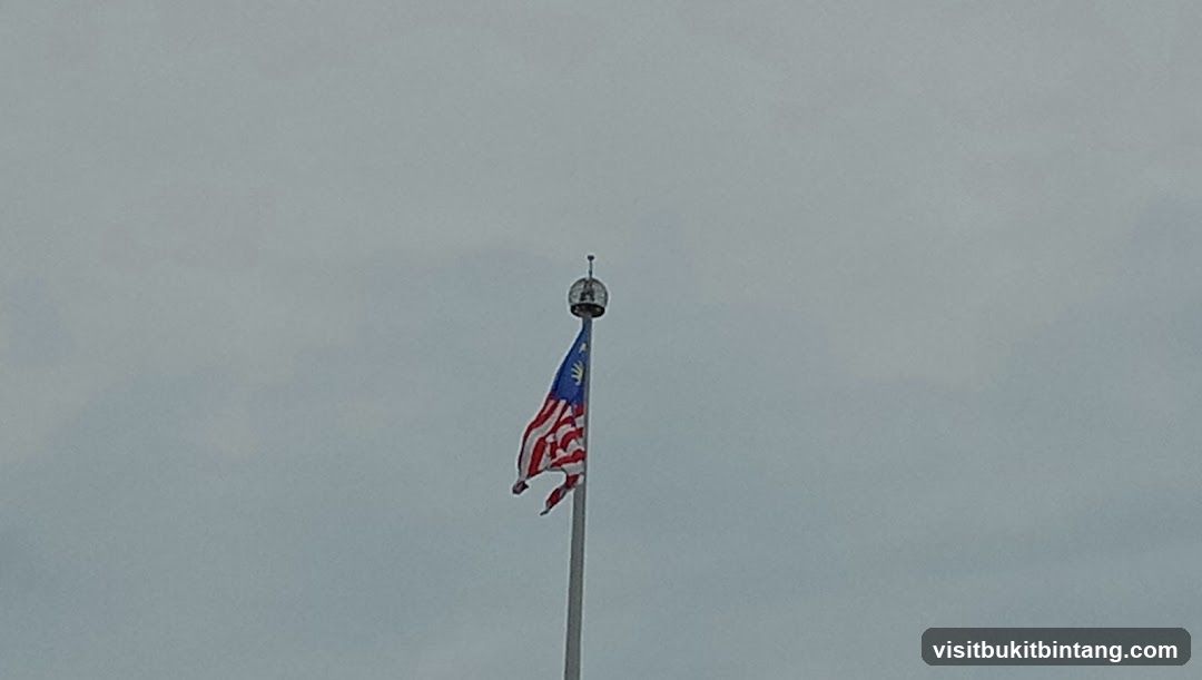 Malaysian Flag on a Pole