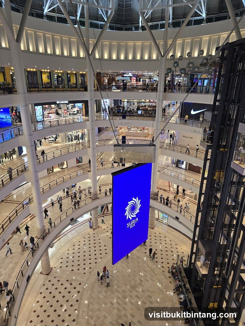 Mall Interior with Digital Display