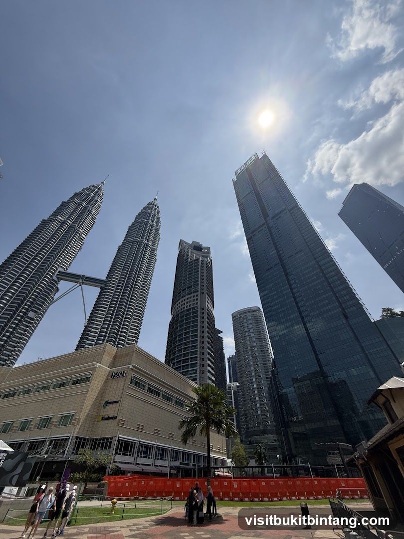 Petronas Towers and surrounding buildings