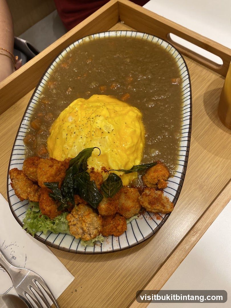 Omurice with Fried Chicken