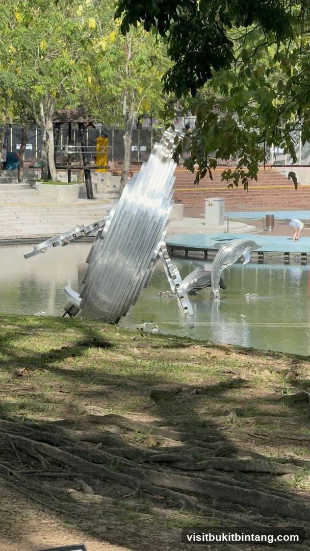 Sculpture in a park