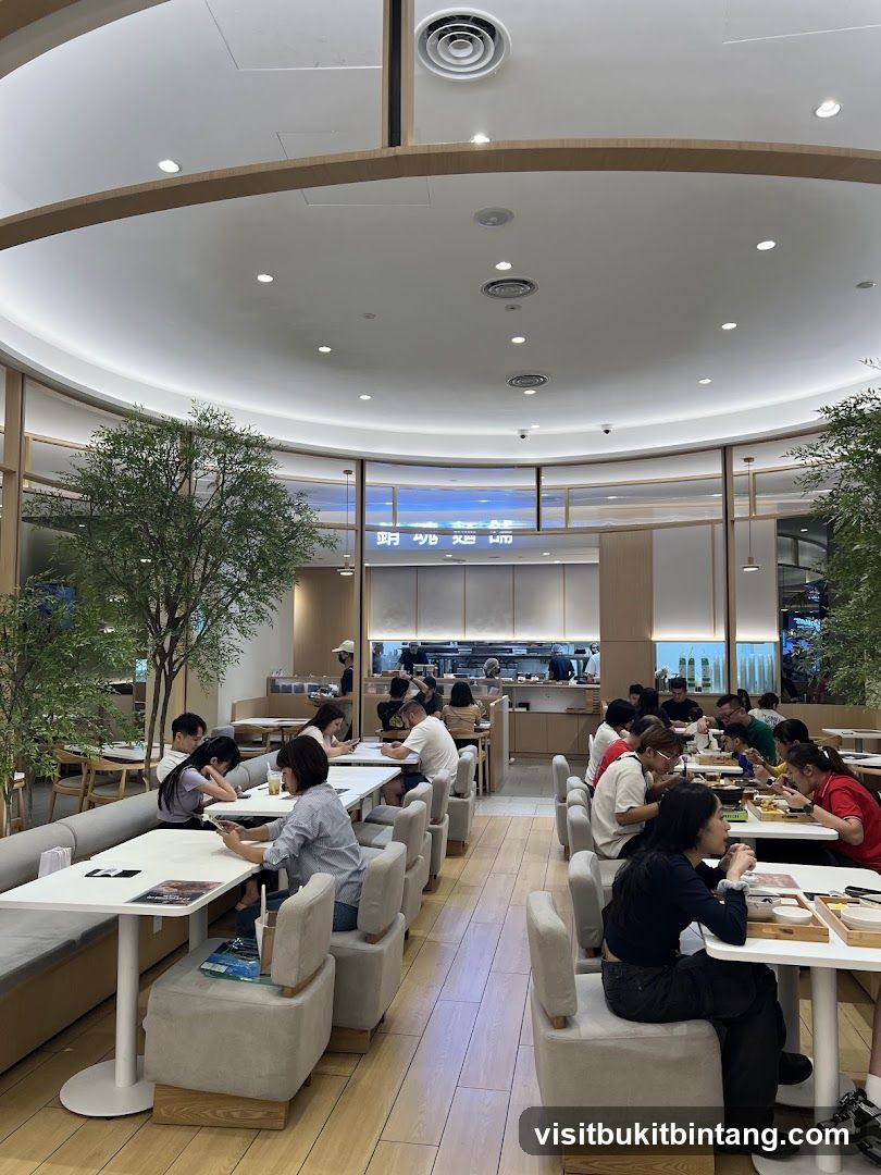 Restaurant Interior with Diners